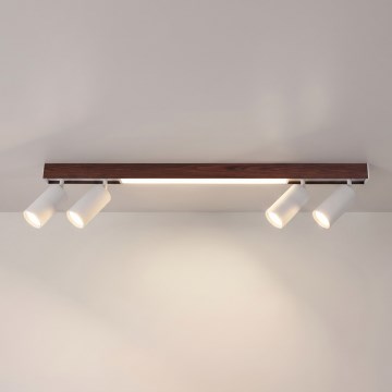 Brilagi - LED Bodové svítidlo SELE 4xGU10/30W/230V + LED/20W bílá/dekor dubu