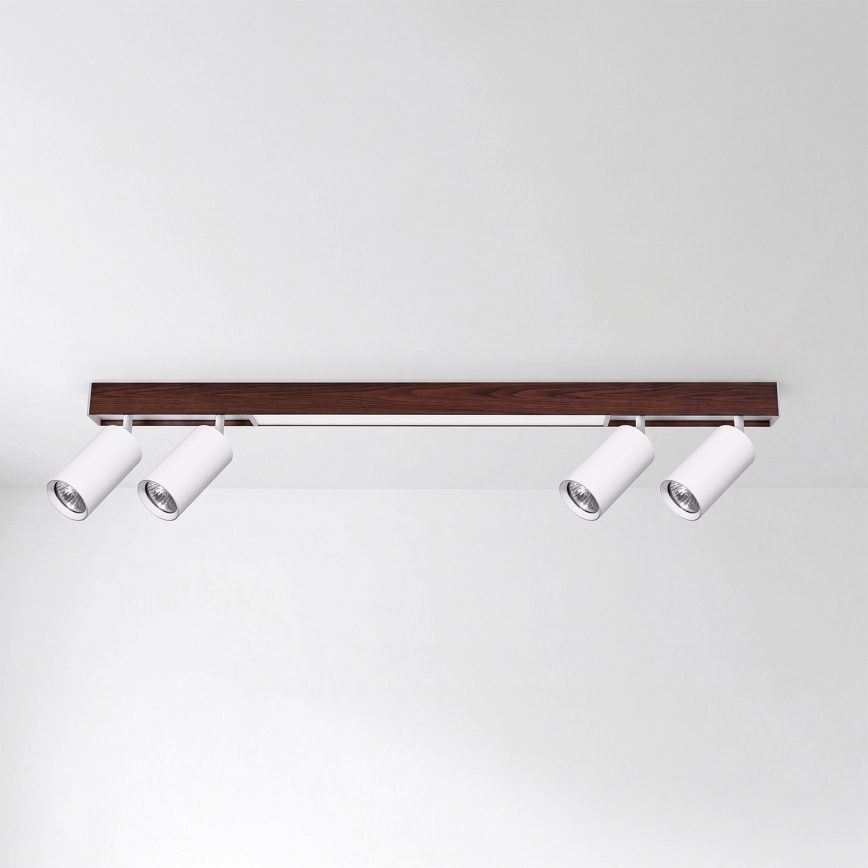 Brilagi - LED Bodové svítidlo SELE 4xGU10/30W/230V + LED/20W bílá/dekor dubu
