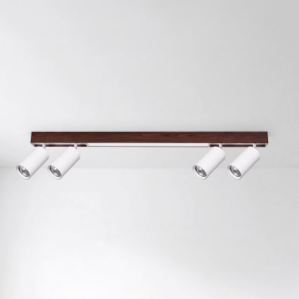 BRILAGI - LED Bodové svítidlo SELE 4xGU10/30W/230V + LED/20W bílá/dekor třešně