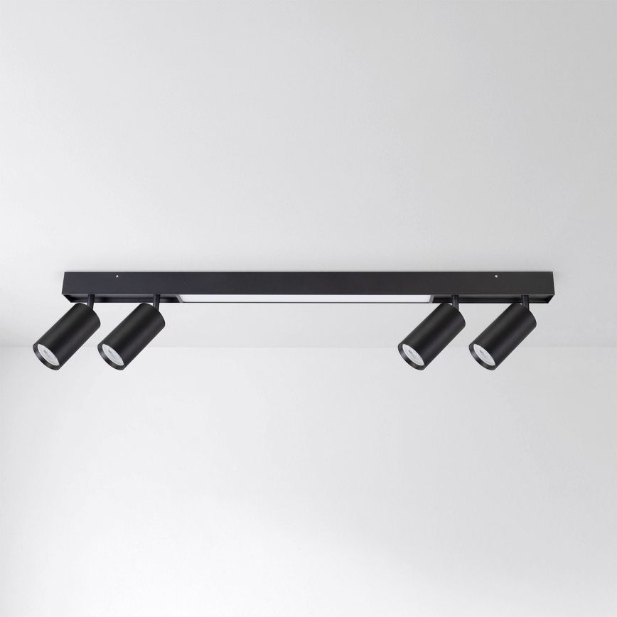 Brilagi - LED Bodové svítidlo SELE 4xGU10/30W/230V + LED/20W černá