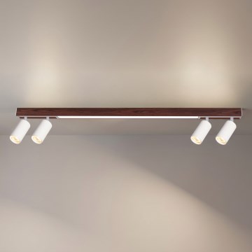 Brilagi - LED Bodové svítidlo SELE 4xGU10/30W/230V + LED/25W bílá/dekor dubu