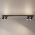 Brilagi - LED Bodové svítidlo SELE 4xGU10/30W/230V + LED/25W černá/dekor dubu