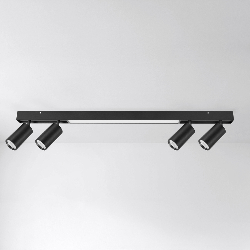 Brilagi - LED Bodové svítidlo SELE 4xGU10/30W/230V + LED/25W černá
