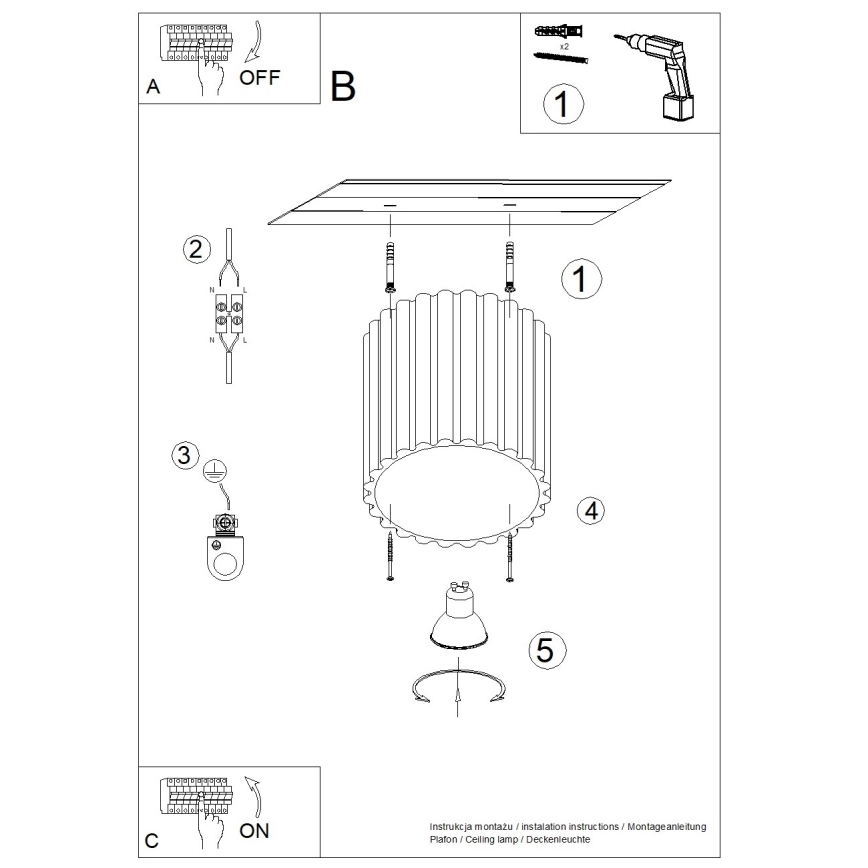 Brilagi - LED Bodové svítidlo SFERA 1xGU10/10W/230V pr. 10 cm bílá