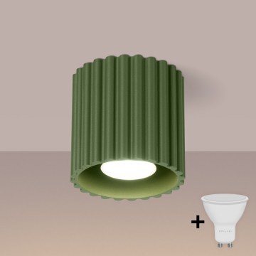 Brilagi - LED Bodové svítidlo SFERA 1xGU10/10W/230V pr. 10 cm zelená