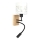Brilagi - LED Dětská flexibilní nástěnná lampa BOBO WOOD 1xE27/25W/230V + LED/3W dub/černá/bílá/jednorožci