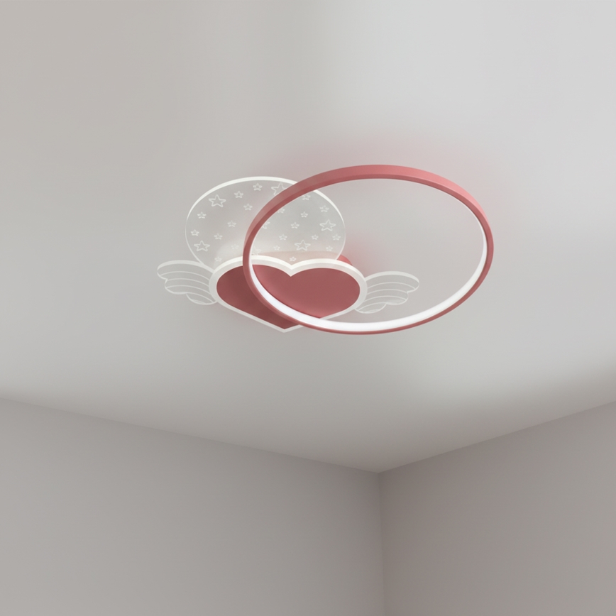 Brilagi - LED Dětské stropní svítidlo LOVE LED/48W/230V 3000/4500/6000K růžová