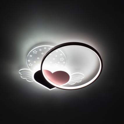 Brilagi - LED Dětské stropní svítidlo LOVE LED/48W/230V 3000/4500/6000K růžová