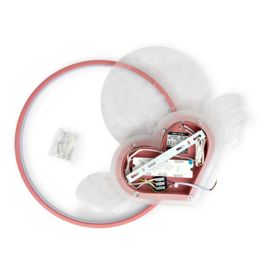 Brilagi - LED Dětské stropní svítidlo LOVE LED/48W/230V 3000/4500/6000K růžová