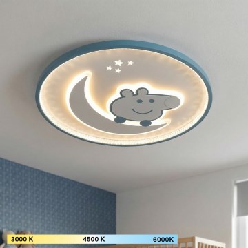 Brilagi - LED Dětské stropní svítidlo PIGGY LED/70W/230V 3000/4500/6000K pr. 45 cm