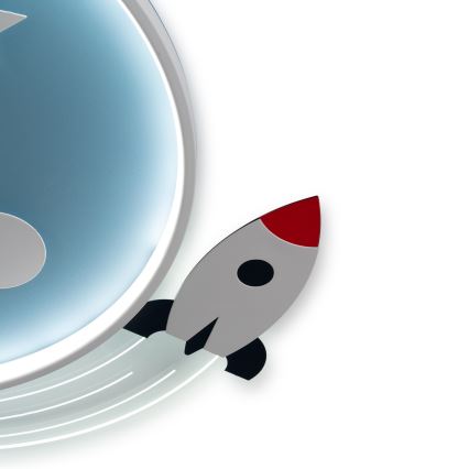 Brilagi - LED Dětské stropní svítidlo STARSHIP LED/64W/230V 3000/4500/6000K modrá