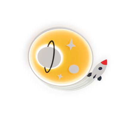 Brilagi - LED Dětské stropní svítidlo STARSHIP LED/64W/230V 3000/4500/6000K žlutá