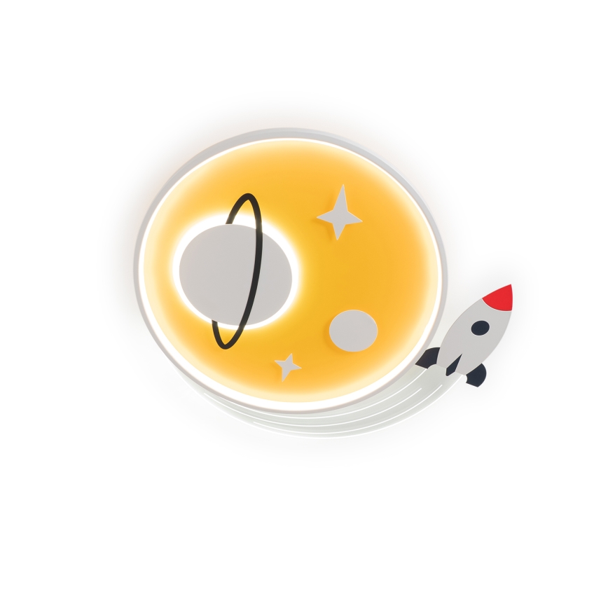 Brilagi - LED Dětské stropní svítidlo STARSHIP LED/64W/230V 3000/4500/6000K žlutá