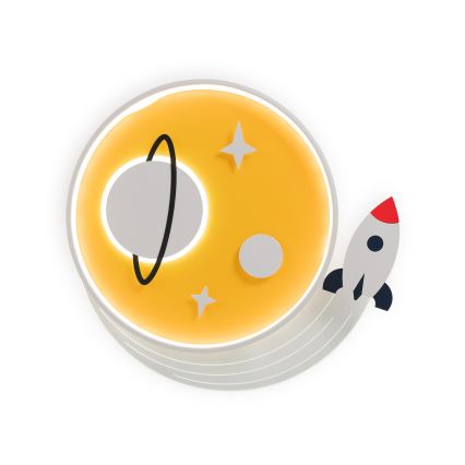 Brilagi - LED Dětské stropní svítidlo STARSHIP LED/64W/230V 3000/4500/6000K žlutá