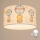 Brilagi - LED Dětský lustr na lanku BOBO 1xE27/60W/230V pr. 35 cm bílá/zvířátka