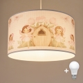 Brilagi - LED Dětský lustr na lanku BOBO 1xE27/60W/230V pr. 35 cm růžová/víly