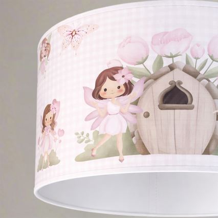 Brilagi - LED Dětský lustr na lanku BOBO 1xE27/60W/230V pr. 35 cm růžová/víly