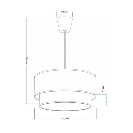 Brilagi - LED Dětský lustr na lanku BOBO 1xE27/60W/230V pr. 40 cm růžová/víly