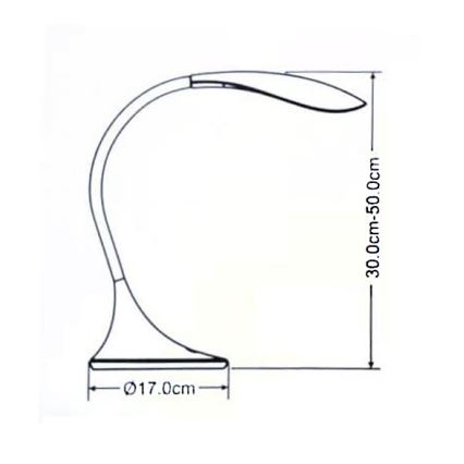 Brilagi - LED Dotyková stmívatelná stolní lampa SWAN LED/5,5W/230V šedá