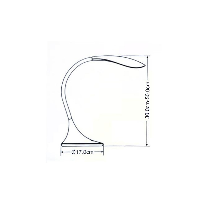 Brilagi - LED Dotyková stmívatelná stolní lampa SWAN LED/5,5W/230V šedá