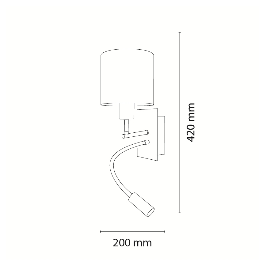 Brilagi - LED Dětská flexibilní nástěnná lampa BOBO 1xE27/25W/230V + LED/3W černá/bílá/zelená/džungle
