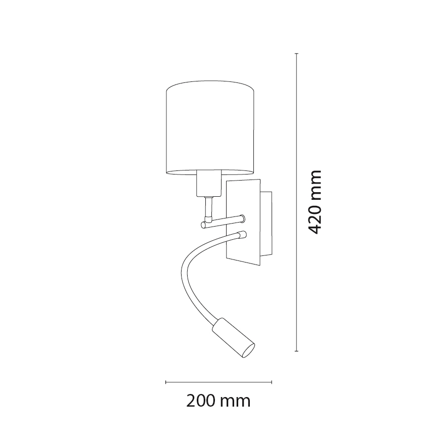Brilagi - LED Dětská flexibilní nástěnná lampa BOBO 1xE27/25W/230V + LED/3W matný chrom/bílá/zvířátka