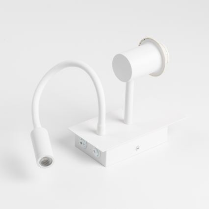 Brilagi - LED Flexibilní nástěnná lampa NUBILA 1xE27/25W/230V + LED/3W bílá/oranžová