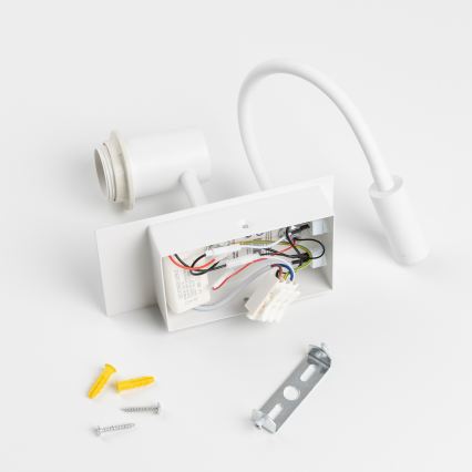 Brilagi - LED Flexibilní nástěnná lampa NUBILA 1xE27/25W/230V + LED/3W bílá/oranžová