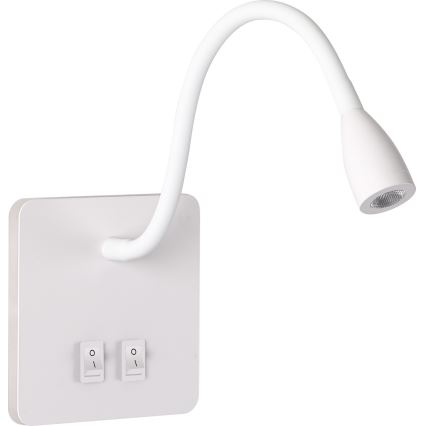 Brilagi - LED Flexibilní nástěnná lampa MAYA Double LED/4W/230V + LED/3W bílá