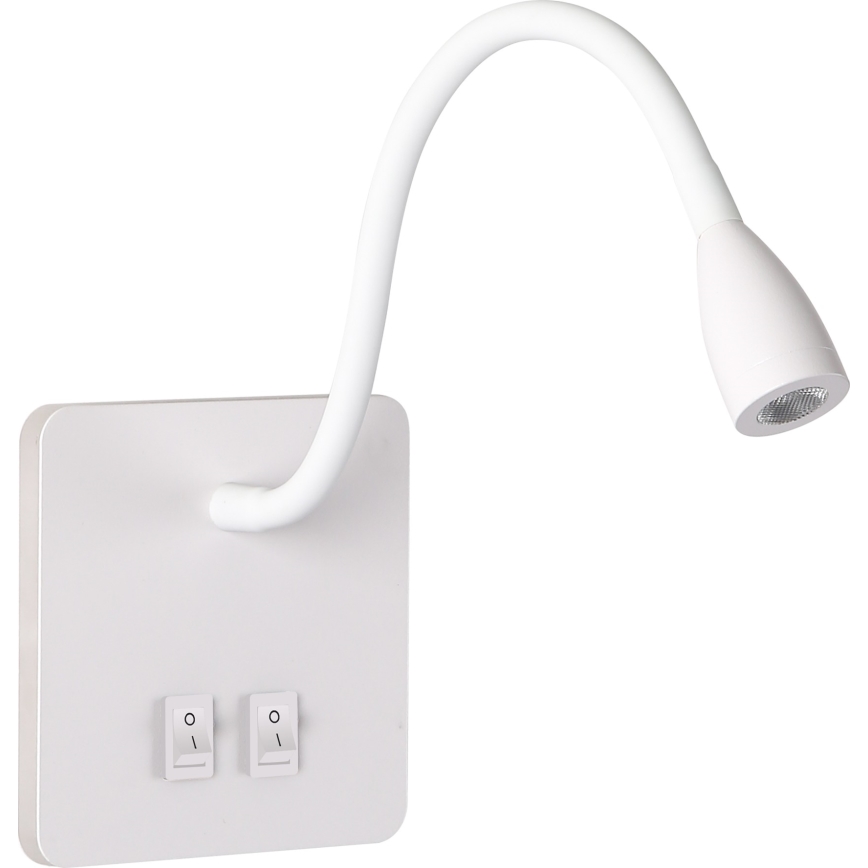 Brilagi - LED Flexibilní nástěnná lampa MAYA Double LED/4W/230V + LED/3W bílá