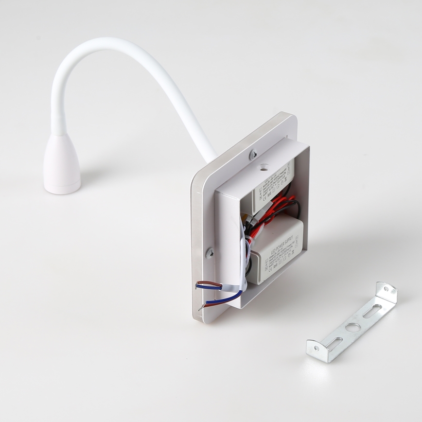 Brilagi - LED Flexibilní nástěnná lampa MAYA Double LED/4W/230V + LED/3W bílá