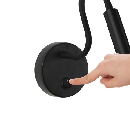 Brilagi - LED Flexibilní nástěnná lampa MAYA LED/3W/230V 4000K černá