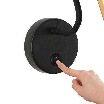 Brilagi - LED Flexibilní nástěnná lampa MAYA LED/3W/230V 4000K černá/zlatá