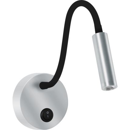 Brilagi - LED Flexibilní nástěnná lampa MAYA LED/3W/230V 4000K stříbrná