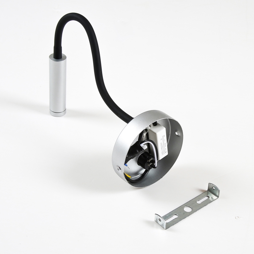 Brilagi - LED Flexibilní nástěnná lampa MAYA LED/3W/230V 4000K stříbrná