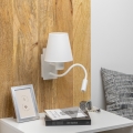 Brilagi - LED Flexibilní nástěnná lampa NUBILA 1xE27/25W/230V + LED/3W bílá