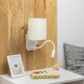 Brilagi - LED Flexibilní nástěnná lampa NUBILA 1xE27/25W/230V + LED/3W bílá/krémová