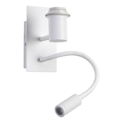 Brilagi - LED Flexibilní nástěnná lampa NUBILA 1xE27/25W/230V + LED/3W bílá/žlutá