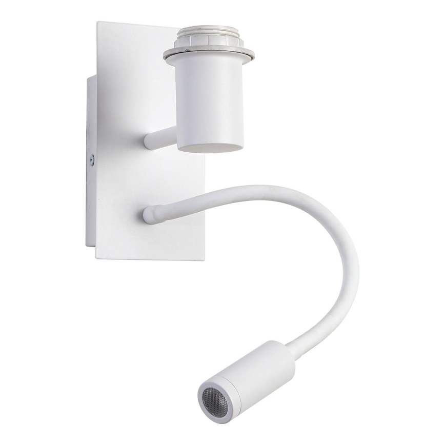 Brilagi - LED Flexibilní nástěnná lampa NUBILA 1xE27/25W/230V + LED/3W bílá/žlutá