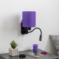 Brilagi - LED Flexibilní nástěnná lampa NUBILA 1xE27/25W/230V + LED/3W černá/fialová