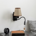 Brilagi - LED Flexibilní nástěnná lampa NUBILA 1xE27/25W/230V + LED/3W černá/hnědá