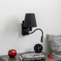 Brilagi - LED Flexibilní nástěnná lampa NUBILA 1xE27/25W/230V + LED/3W černá