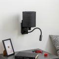 Brilagi - LED Flexibilní nástěnná lampa NUBILA 1xE27/25W/230V + LED/3W černá