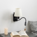 Brilagi - LED Flexibilní nástěnná lampa NUBILA 1xE27/25W/230V + LED/3W černá/krémová