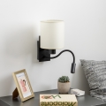 Brilagi - LED Flexibilní nástěnná lampa NUBILA 1xE27/25W/230V + LED/3W černá/krémová