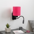 Brilagi - LED Flexibilní nástěnná lampa NUBILA 1xE27/25W/230V + LED/3W černá/růžová
