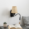 Brilagi - LED Flexibilní nástěnná lampa NUBILA 1xE27/25W/230V + LED/3W černá/světle hnědá