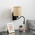 Brilagi - LED Flexibilní nástěnná lampa NUBILA 1xE27/25W/230V + LED/3W černá/světle hnědá