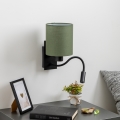 Brilagi - LED Flexibilní nástěnná lampa NUBILA 1xE27/25W/230V + LED/3W černá/zelená