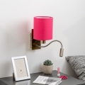 Brilagi - LED Flexibilní nástěnná lampa NUBILA 1xE27/25W/230V + LED/3W mosaz/růžová